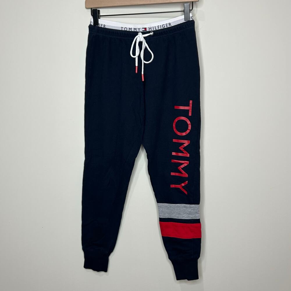 Tommy Hilfiger Navy Blue Jogger Sweatpants Size XS Drawstring EUC
